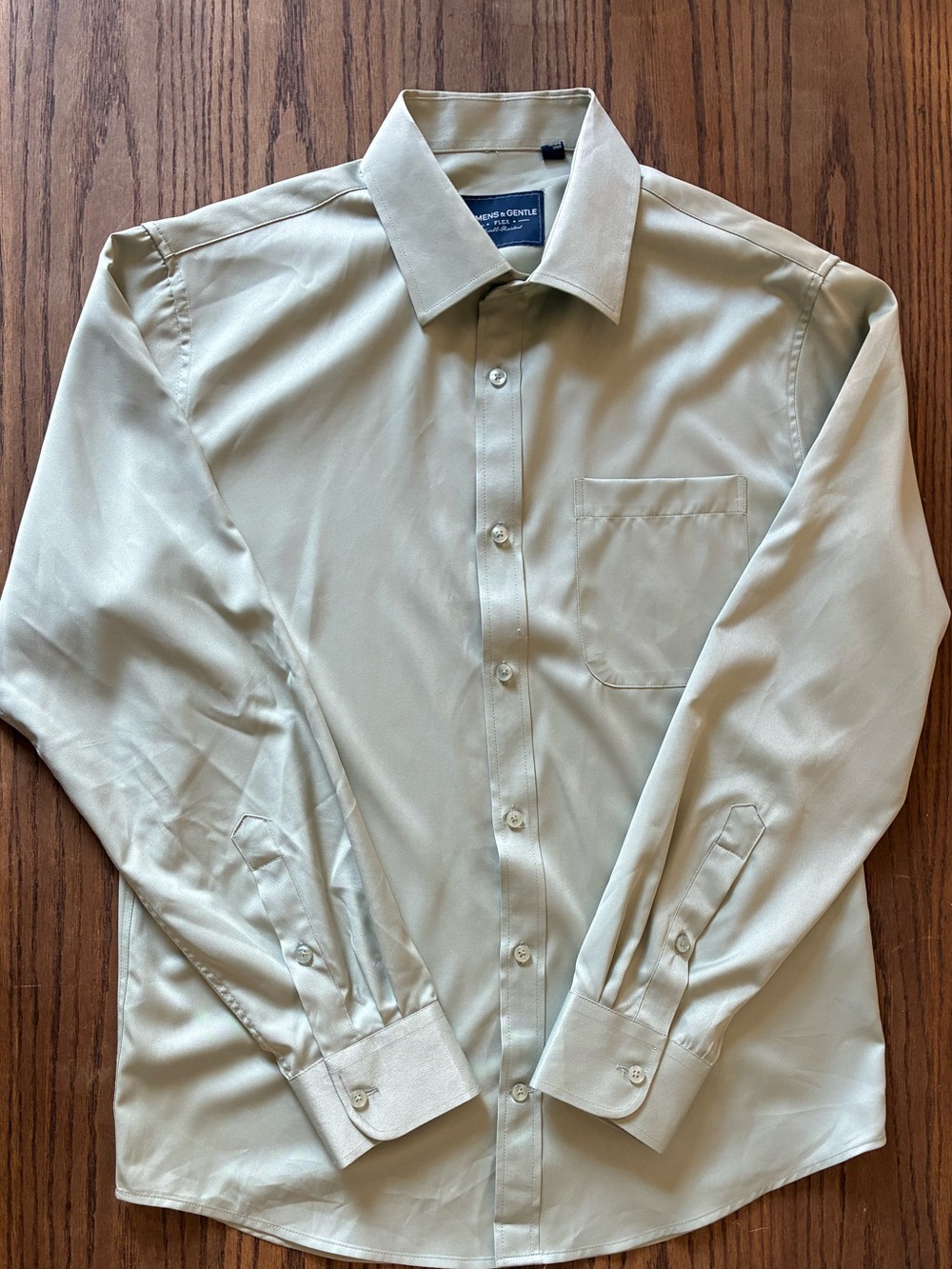 Alimens & Gentle Long Sleeve Button Up; Men’s Size S; silk blend